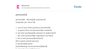 persoonlijk